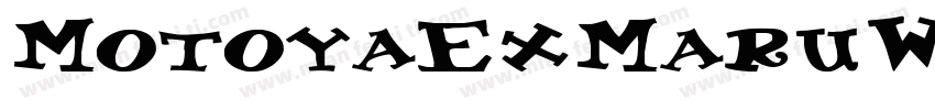 MotoyaExMaruW55 W5mono字体转换